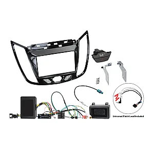 InCarTec FK-892-SWITCH Ford C-Max, Kuga Double Din Stereo Upgrade Fitting Kit (WITH SWC/PDC/SWITCH)