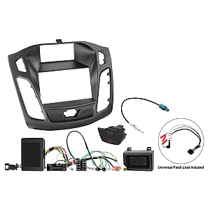 InCarTec FK-893-PDC Ford Focus Mk3 2011-2015 Double Din Car Stereo Upgrade Fitting Kit (WITH SWC and PDC)