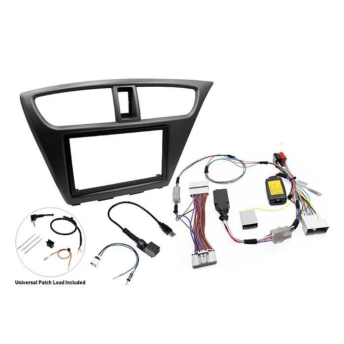 InCarTec FK-907-NAVB Honda Civic (2012–2017) Double Din Car Stereo Fitting Kit Type B Navi, USB & Camera Retention
