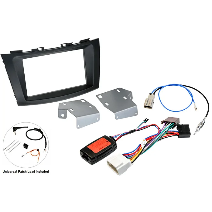 InCarTec FK-914-SWC Suzuki Swift (2010-2017) Double Din Car Stereo Upgrade Fitting Kit (WITH STEERING CONTROLS)