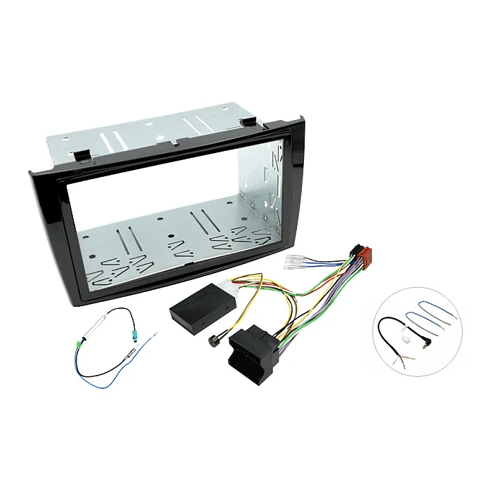 InCarTec FK-915/3-PDC Peugeot 308 (2008-2013) Double Din Stereo Fitting Kit (PIANO BLACK WITH SWC and PDC)