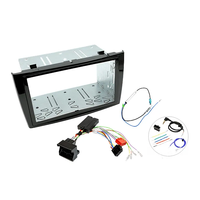 InCarTec FK-915/3-SWC Peugeot 308 (2008-2013) Double Din Car Stereo Fitting Kit (PIANO BLACK/ WITH SWC)