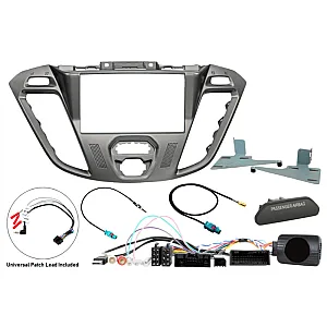 InCarTec FK-9261/5 Ford Transit Custom Euro 6 (2016-2018) Double Din Car Stereo Fitting Kit (DISPLAY/ DAB/ AIRBAG LIGHT)