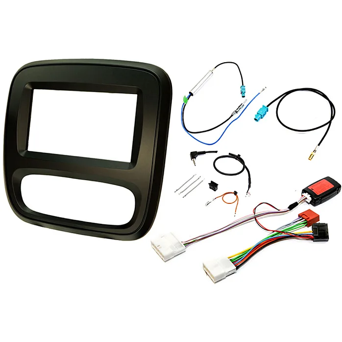 InCarTec FK-942 Vauxhall Vivaro 2014-2018 Double Din Car Stereo Fascia Fitting Kit (STANDARD RADIO)