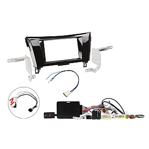 InCarTec FK-943/3 Nissan Qashqai 2014-2017 Double Din Stereo Fitting Kit (Reverse & 360° Camera Retention)