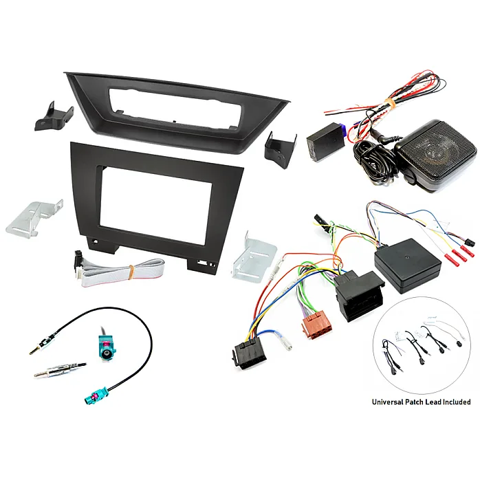 InCarTec FK-975.V2 BMW Double Din Stereo Upgrade Fitting Kit With Steering Controls (PDC RETENTION)