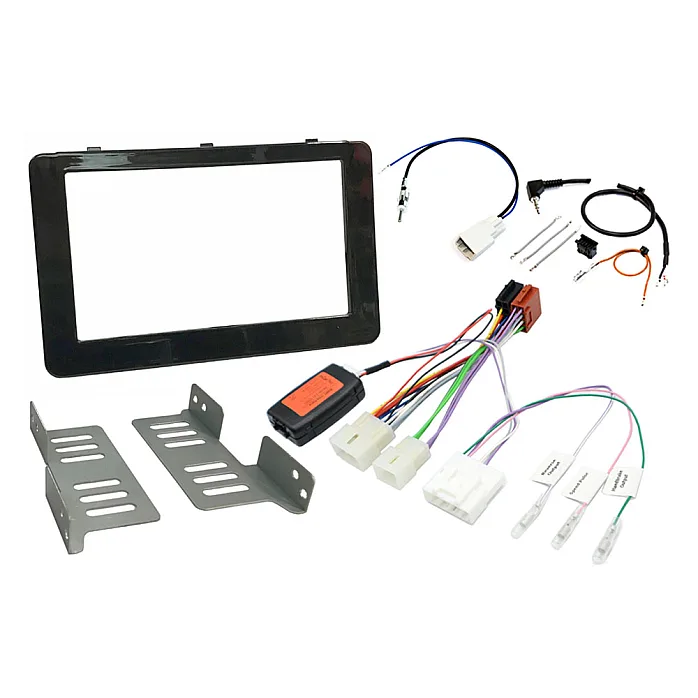 InCarTec FK-984 Toyota Hilux 2016> Double DIN Complete Radio Replacement Fitting Kit (GLOSS BLACK)