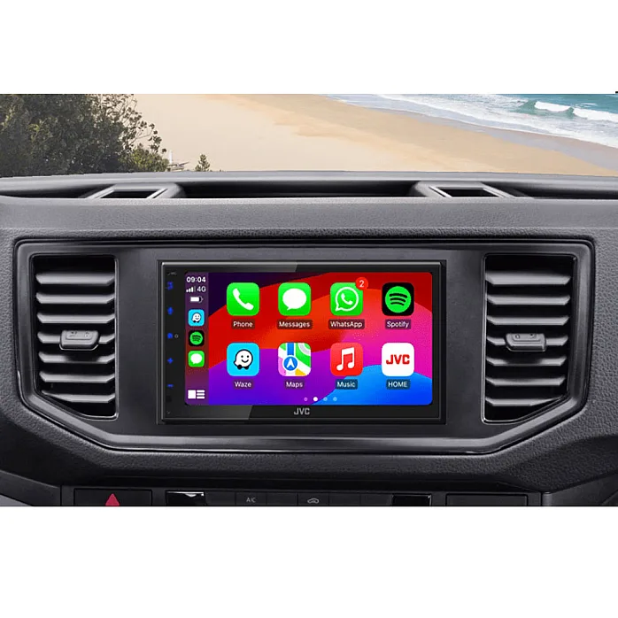 VW Crafter (2017-2023) JVC KW-M595DBT 6.8” Wired CarPlay / Android Auto Bluetooth Mirroring DAB+ Stereo Upgrade Pack