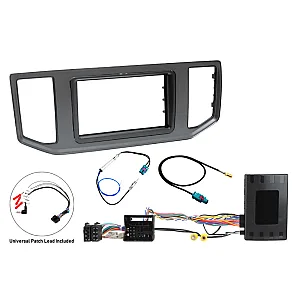 InCarTec FK-999-SWC MAN TGE (2017-2023) Double Din Car Stereo Upgrade Fitting Kit (With Steering Controls)