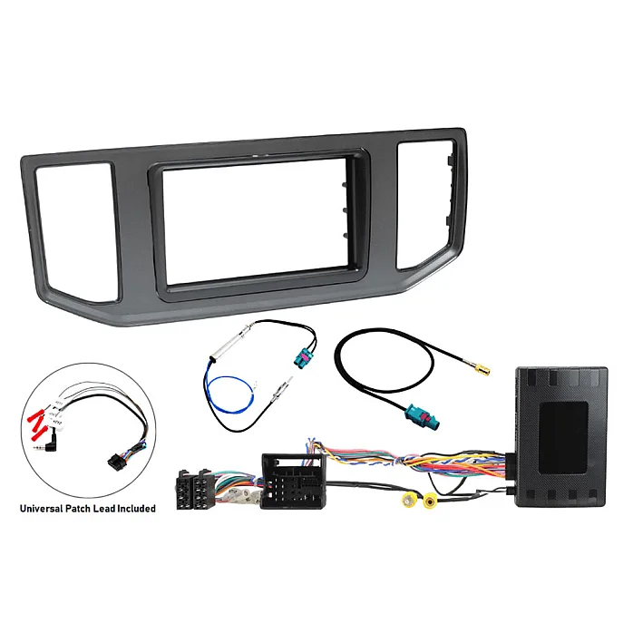 InCarTec FK-999-SWC MAN TGE (2017-2023) Double Din Car Stereo Upgrade Fitting Kit (With Steering Controls)