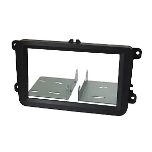InCarTec 50-699 Skoda Double Din Car Fascia Adaptor Panel (MATT BLACK)