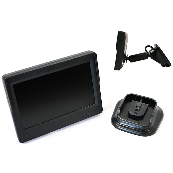 InCarTec M-S5.0-W Universal Windscreen Mount 5" Monitor For Rear View Camera