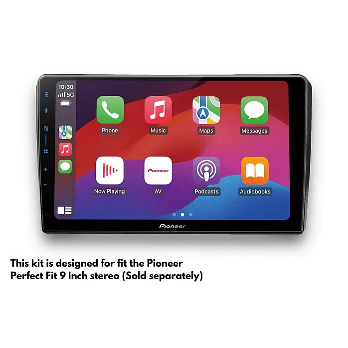 InCarTec PF-100-SWC Audi A3 2006-2013 9" Perfect Fit Stereo Fitting Kit With Steering Controls/ Rear Amplified
