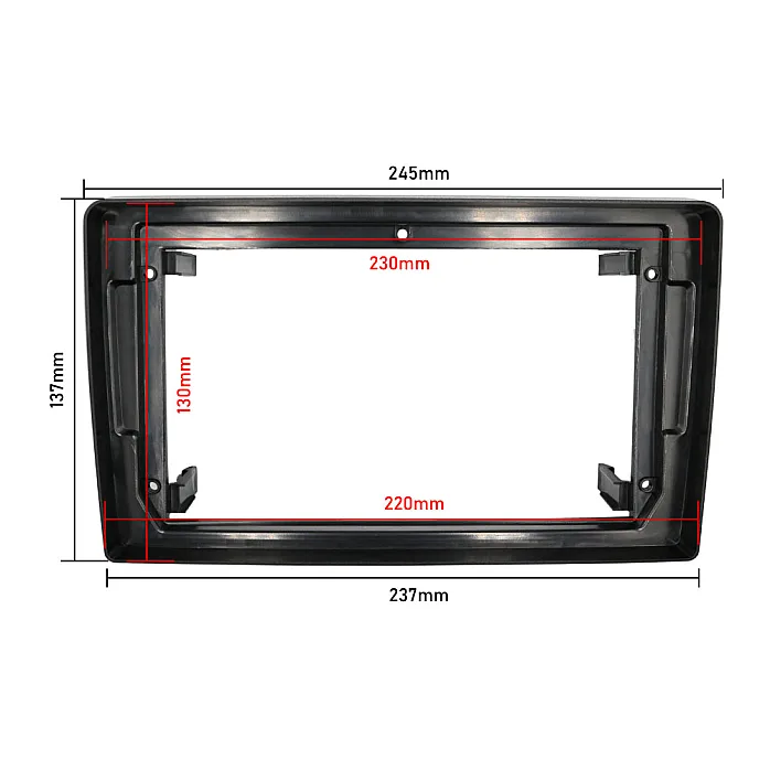 InCarTec PF-100-SWC Audi A3 2006-2013 9" Perfect Fit Stereo Fitting Kit With Steering Controls/ Rear Amplified