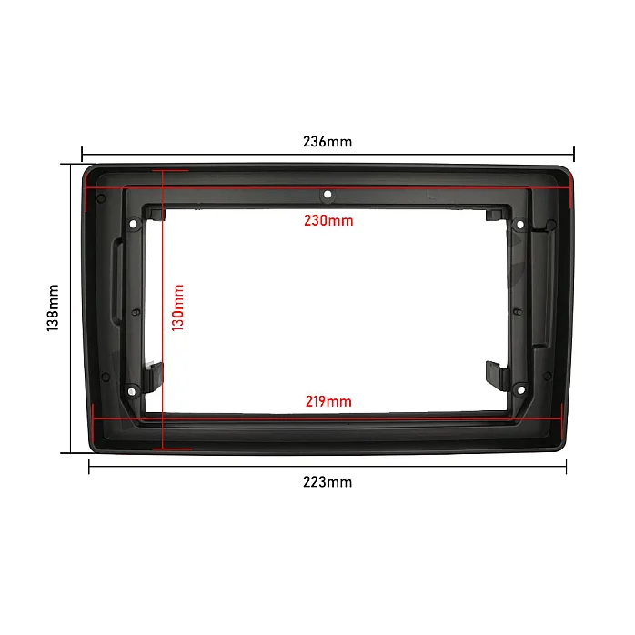 InCarTec PF-101-IGN Audi A4 2005-2008 9" Perfect Fit Stereo Fitting Kit Without Steering Controls / Rear Amplified
