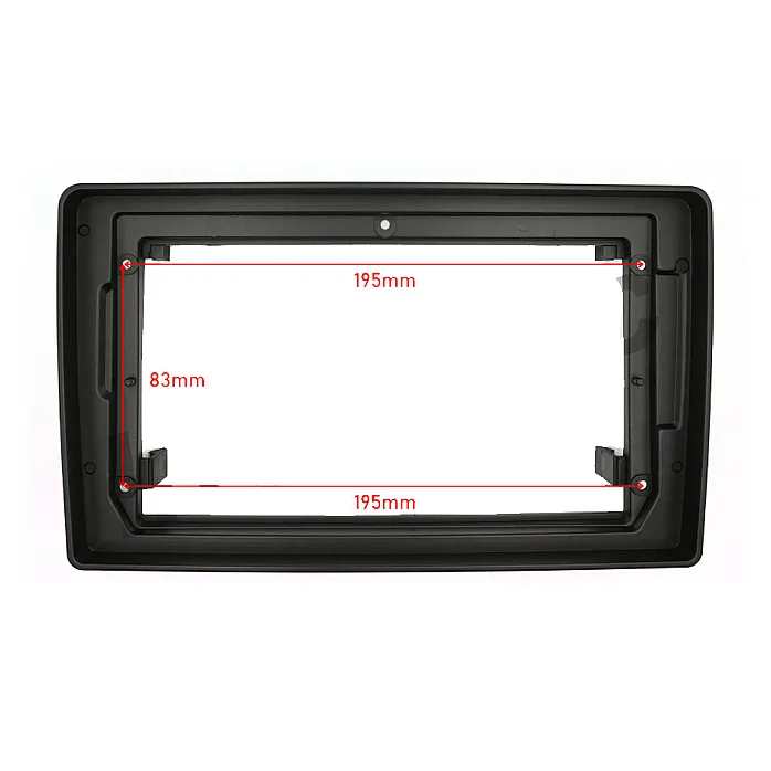 InCarTec PF-101-IGN Audi A4 2005-2008 9" Perfect Fit Stereo Fitting Kit Without Steering Controls / Rear Amplified
