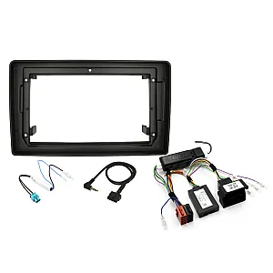 Audi A4 (B7), Cabriolet Perfect Fit 9" Stereo Fitting Kit - Steering Controls / Rear Amplified