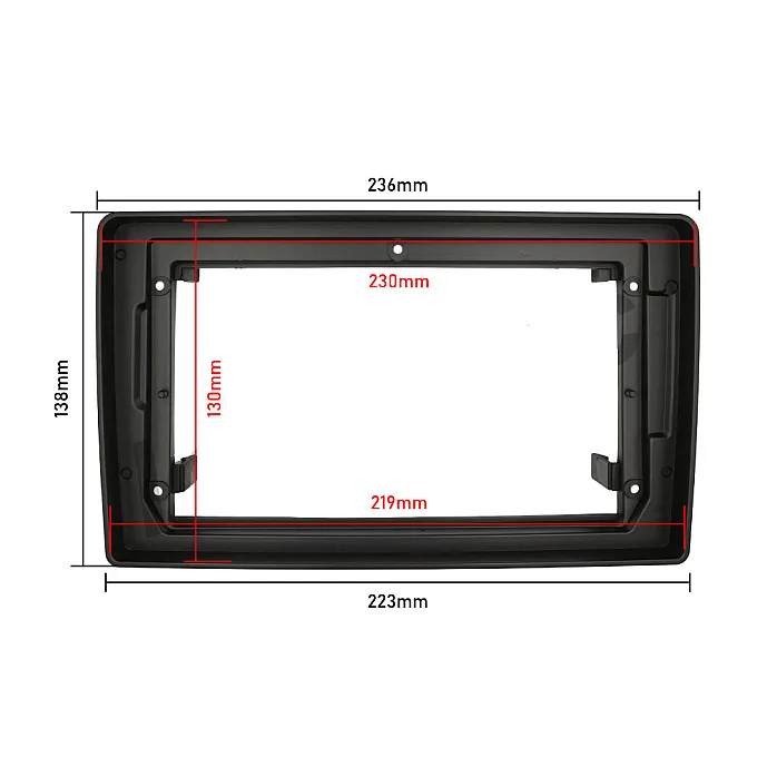 InCarTec PF-101FA-SWC Audi A4 (2005-2008) 9" Perfect Fit Stereo Fitting Kit With Steering Control & Amplifier Retention