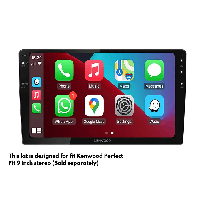 InCarTec PF-103-SWC Ford Focus (2007-2011) Perfect Fit 9" Stereo Fitting Kit  Automatic Air Conditioning / With SWC