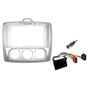 Ford Focus 2005-2011 9" Perfect Fit Stereo Fitting Kit Manual Air Conditioning / Without SWC