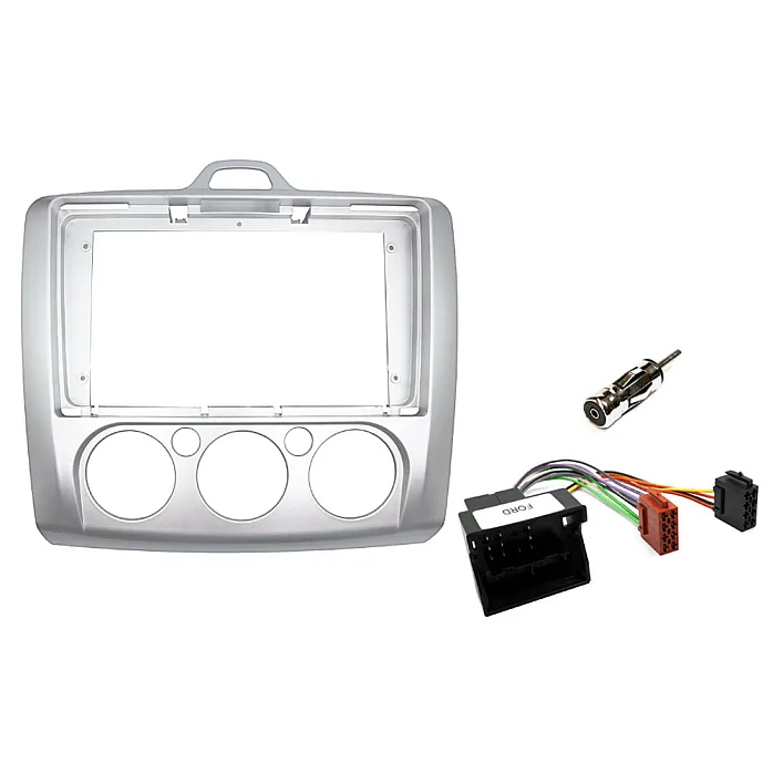 InCarTec PF-104 Ford Focus 2005-2011 9" Perfect Fit Stereo Fitting Kit Manual Air Conditioning / Without SWC