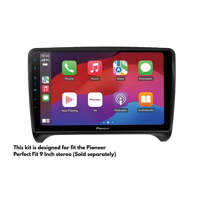 InCarTec PF-108 Audi TT (2006-2014) Perfect Fit 9" Stereo Fitting Kit (SWC /  Fully Amplified)