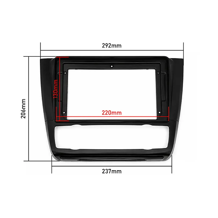 InCarTec PF-113 BMW 1  Series E81, E82, E87, E88 9" Perfect Fit Kit With Steering Controls (AUTO AIR CON)