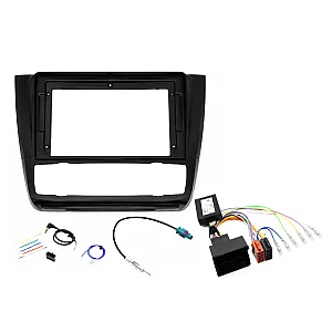 BMW 1 Series E81, E82, E87, E88 9" Perfect Fit Kit With Steering Controls (AUTO AIR CON)