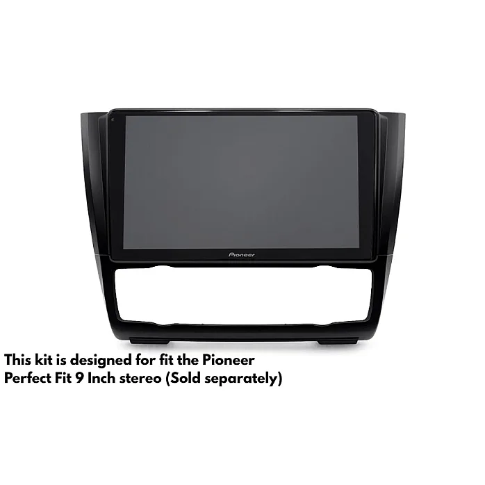 InCarTec PF-113 BMW 1  Series E81, E82, E87, E88 9" Perfect Fit Kit With Steering Controls (AUTO AIR CON)