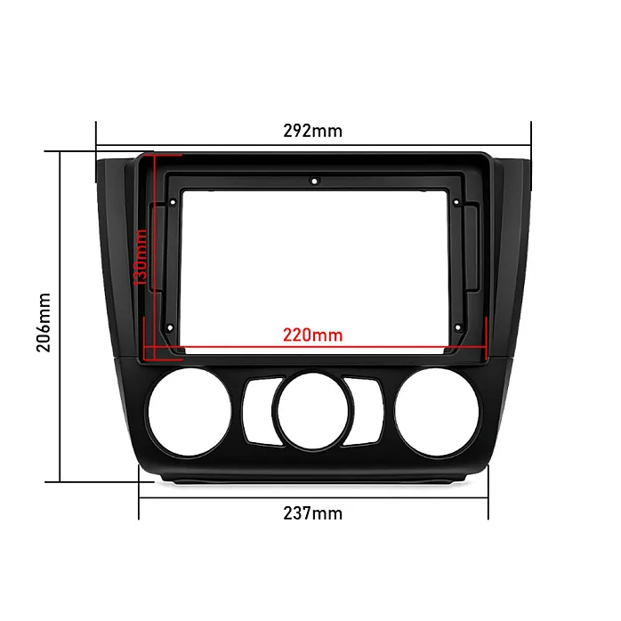 BMW 1 Series E81, E82, E87, E88 9" Perfect Fit Kit with Steering Controls / PDC Retention (MANUAL AIR CON)