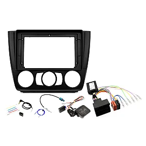 BMW 1 Series E81, E82, E87, E88 9" Perfect Fit Kit with Steering Controls / PDC Retention (MANUAL AIR CON)