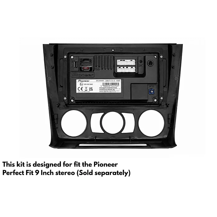 BMW 1 Series E81, E82, E87, E88 9" Perfect Fit Kit with Steering Controls / PDC Retention (MANUAL AIR CON)