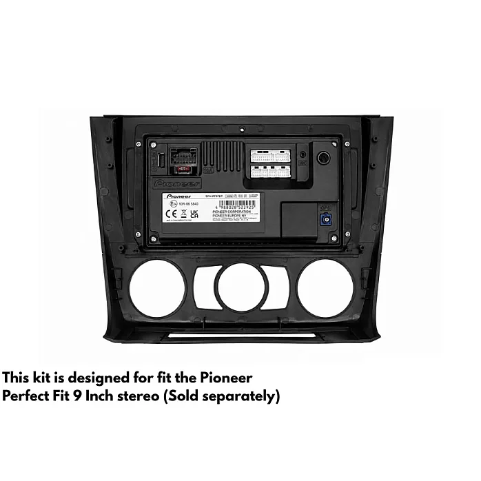 InCarTec PF-114 BMW 1 Series E81, E82, E87, E88 9" Perfect Fit Stereo Kit With Steering Controls (MANUAL AIR CON)