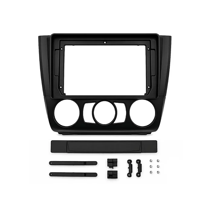 InCarTec PF-114 BMW 1 Series E81, E82, E87, E88 9" Perfect Fit Stereo Kit With Steering Controls (MANUAL AIR CON)