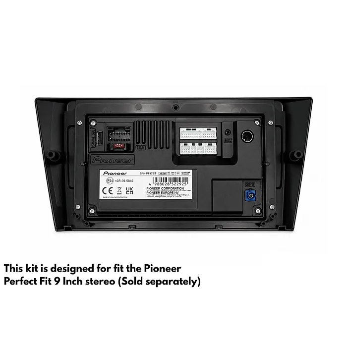 InCarTec PF-115-SWC BMW 3 Series E90, E91, E92, E93 - 9" Non iDrive Perfect Fit Kit With Steering Control Retention