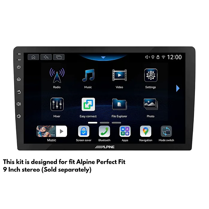 BMW 3 Series E46 (1999–2006) 9" Perfect Fit Stereo Fitting Kit with OEM Navigation Quadlock