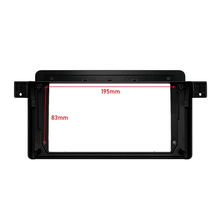 BMW 3 Series E46 (1999–2006) 9" Perfect Fit Stereo Fitting Kit with OEM Navigation Quadlock