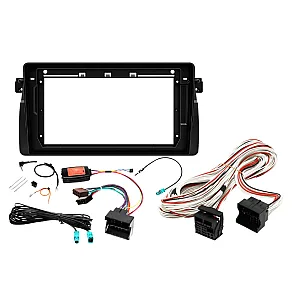 BMW 3 Series E46 (1999–2006) 9" Perfect Fit Stereo Fitting Kit with OEM Navigation Quadlock
