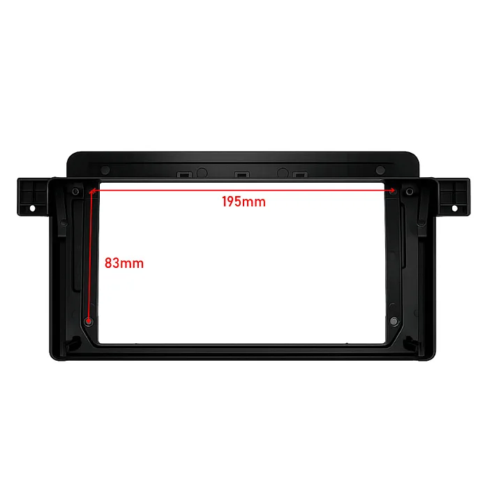 InCarTec PF-116-NAVR BMW 3 Series E46 (1999–2006) 9" Perfect Fit Stereo Fitting Kit with OEM Navigation & Round Pin