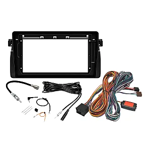 BMW 3 Series E46 (1999–2006) 9" Perfect Fit Stereo Fitting Kit with OEM Navigation & Round Pin