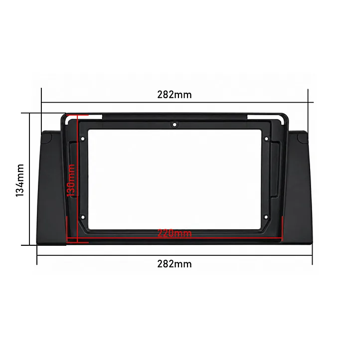 InCarTec PF-117-NAV BMW X5 (E53) 2000–2006 Perfect Fit 9" Stereo Fitting Kit (Navigation Radio)