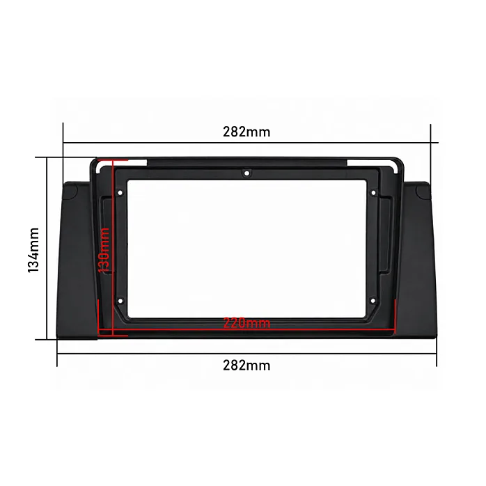 BMW X5 (E53) 2000–2006 Perfect Fit 9" Stereo Fitting Kit (Standard Audio)