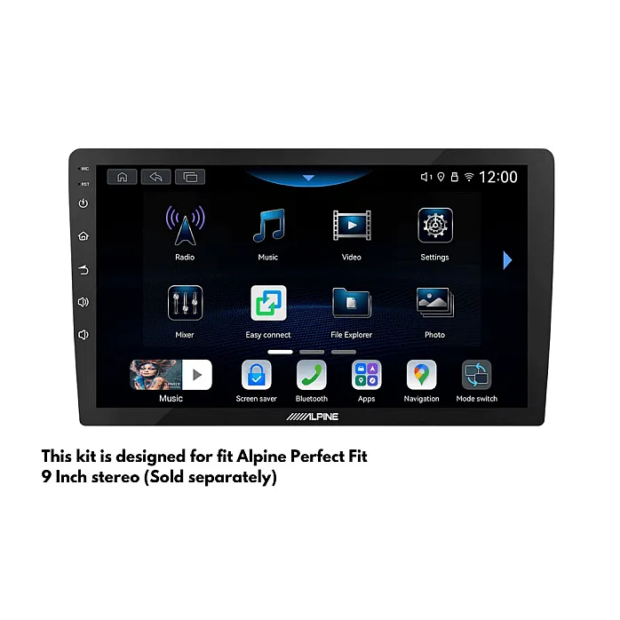 InCarTec PF-118-PDC Toyota ProAce, ProAce Verso 9" Perfect Fit Stereo Fitting Kit (Parking Sensors)