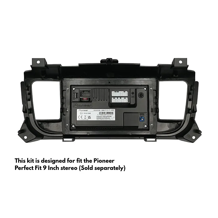InCarTec PF-118-PDC Toyota ProAce, ProAce Verso 9" Perfect Fit Stereo Fitting Kit (Parking Sensors)