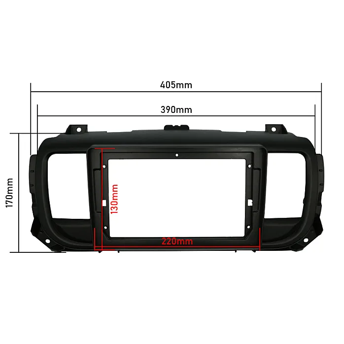 Toyota ProAce, ProAce Verso 9" Perfect Fit Stereo Fitting Kit (Standard Radio)