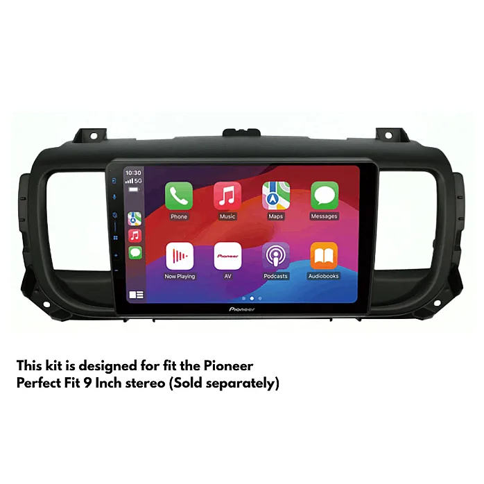 Toyota ProAce, ProAce Verso 9" Perfect Fit Stereo Fitting Kit (Standard Radio)