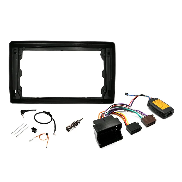 InCarTec PF-122-SWC Ford (Rectangle Radios) Perfect Fit 9" Stereo Fitting Kit (With Steering Controls)