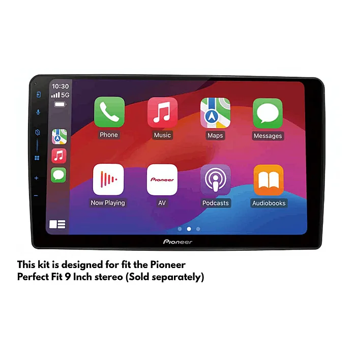 InCarTec PF-122 Ford (Rectangle Radios) Perfect Fit 9" Stereo Fitting Kit (No Steering Controls)