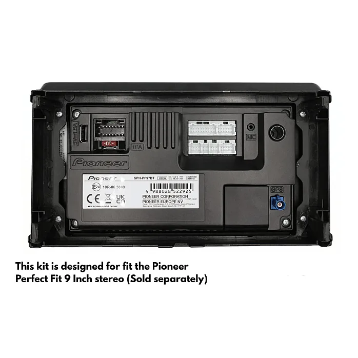 InCarTec PF-122 Ford (Rectangle Radios) Perfect Fit 9" Stereo Fitting Kit (No Steering Controls)