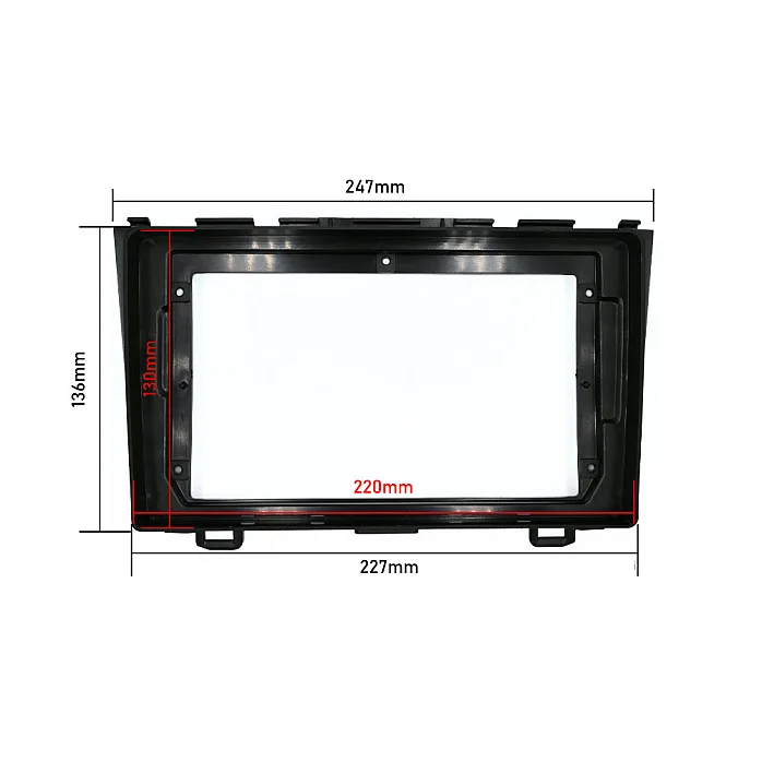 InCarTec PF-126-2VN3 Honda CR-V  (2007–2011) 9" Perfect Fit Stereo Fitting Kit (2VN3 Navigation)